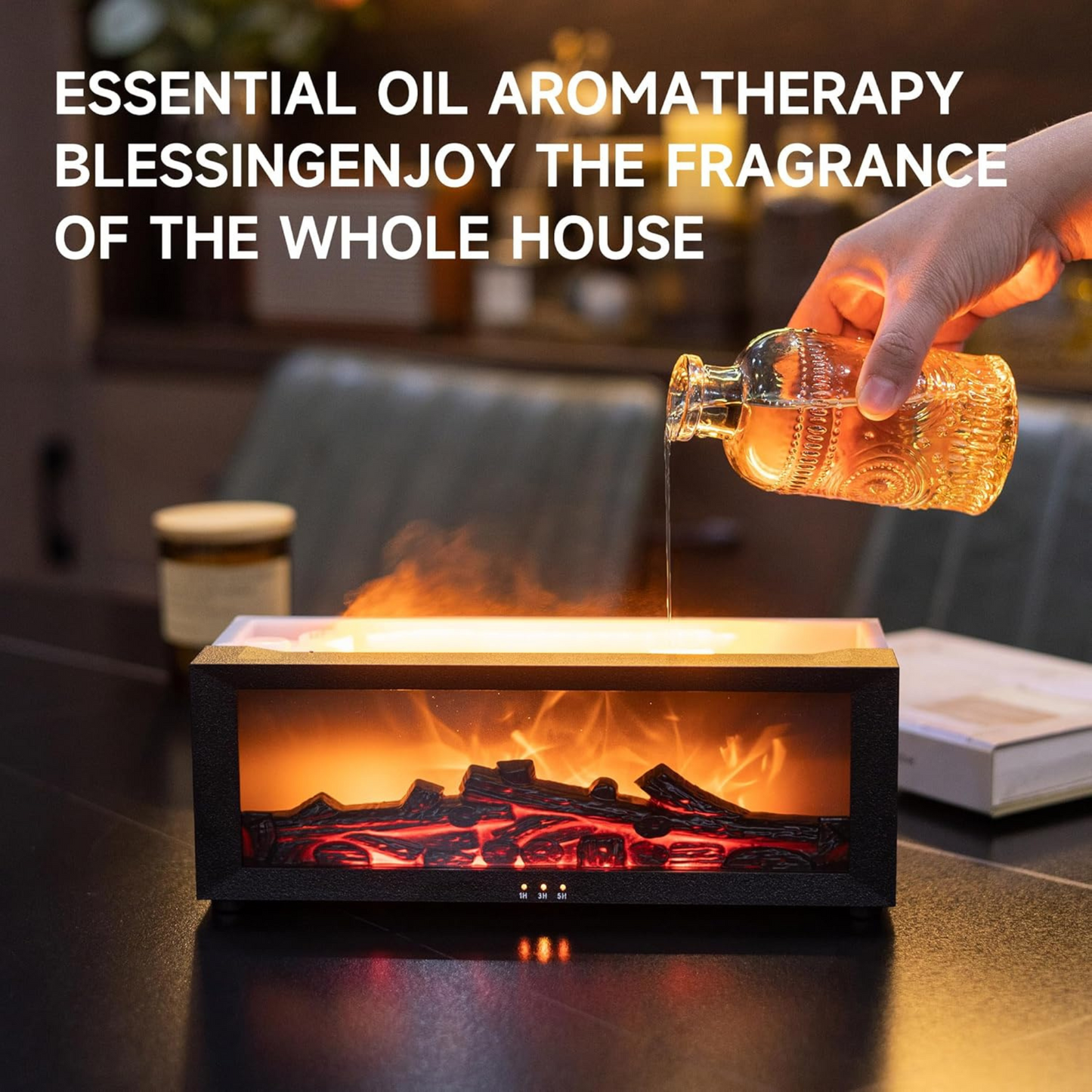 Aroma Humidifier with Flame